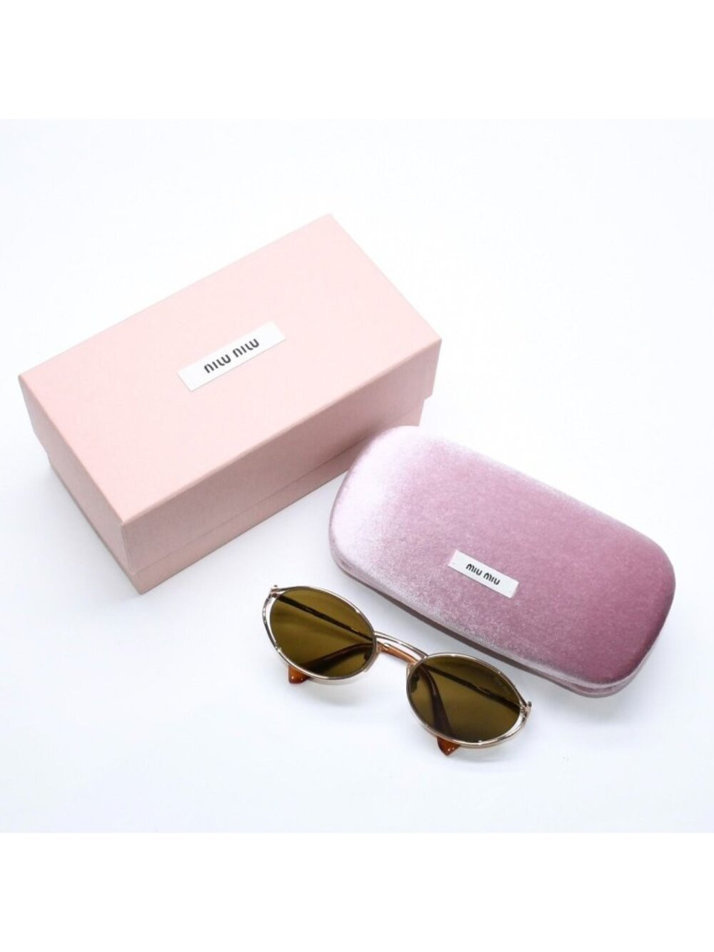 Miu Miu Sunglasses Eyewear Gold